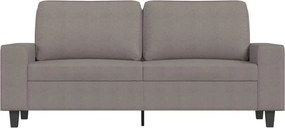 vidaXL Καναπές Διθέσιος Taupe 140 εκ. Υφασμάτινος