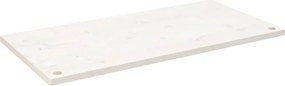 vidaXL Επιφάνεια Γραφείου Λευκή 110x55x2,5 εκ. από Μασίφ Ξύλο Πεύκου