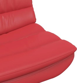 vidaXL Περιστρεφόμενη καρέκλα Κόκκινο 63 x 75 x 76 εκ Τεχνητό Δέρμα