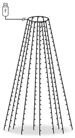 Χριστουγεννιάτικα Λαμπάκια Χταπόδι με 250 LED 250 εκ.