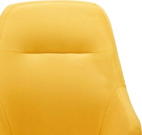 vidaXL Πολυθρόνα Κουνιστή Κίτρινη Μουσταρδί Υφασμάτινη