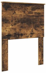 vidaXL Κεφαλάρι με κεφαλάρι Καπνιστό Δρύς 75 cm Επεξεργασμένο ξύλο