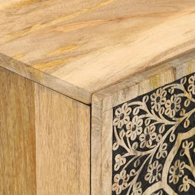 vidaXL Ντουλάπι Μπάνιου 38 x 33 x 58 εκ. από Μασίφ Ξύλο Μάνγκο