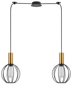 Φωτιστικό Οροφής Δίφωτο Homelighting 77-8627 Gold