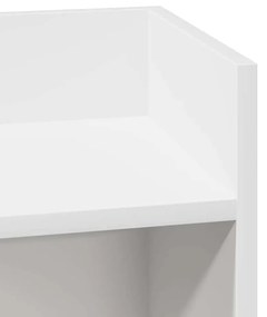Πλαϊνά Τραπεζάκια 2 τμχ με ράφι Λευκό 25,5x27x60 cm - Λευκό