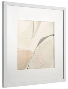 Κάδρο Roberval 423063 50x50cm White Eglo Κάθετοι Wood, Glass