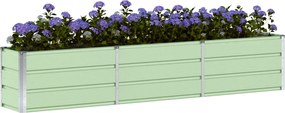 vidaXL Γλάστρα Πράσινο 240 x 40 x 45 cm Ατσάλι