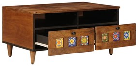 vidaXL Ντουλάπι TV Καρυδιά 70 x 33,5 x 46 εκ. Στερεό ξύλο μάνγκο