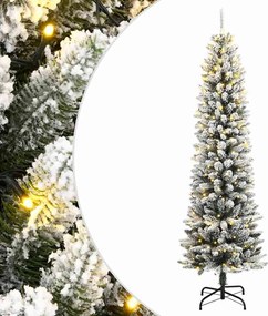 vidaXL Χριστουγεννιάτικο Δέντρο Τεχνητό με 150 LED &amp; Χιόνι 120 εκ.