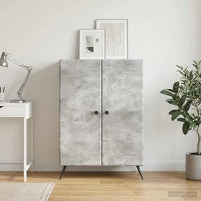 vidaXL Πλαϊνό γραφείο Γκρι Σκυροδέματος 66 x 34,5 x 90 εκ