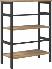 vidaXL Ράφι Βιβλίων 2 επιπέδων 60 x 29,5 x 81 εκ Επεξεργασμένο ξύλο