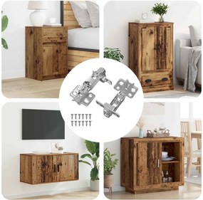 vidaXL Άξονας 2 τεμ. Νίκελ 139 x 64,1 x 10 χλμ Σίδερο
