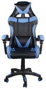 Gaming Πολυθρόνα Bf7850 Pu Μαύρο/Μπλε . Διάσταση: 63x70x117/127cm