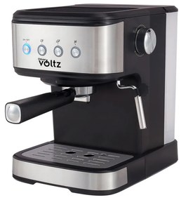 Μηχανή Espresso Оliver Voltz OV51171F, 1.2 l, 20 bar, 1100W, ανοξείδωτο φίλτρο, για κρέμα με άψογο χρώμα, Μαύρο/Inox