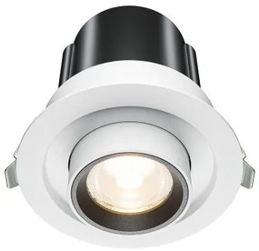 Χωνευτό Σποτ Φωτιστικό Οροφής LED 10W Λευκό Αναδιπλούμενο Hidden DL095-01-10W3K-W Maytoni-DL095-01-10W3K-W-Λευκό DL095-01-10W3K-W