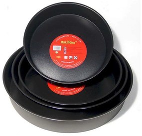 Ταψί Αντικολλητικό Στρογγυλό XR00400540 40x7.5cm Αλουμινίου Black-Grey Max Home Aluminium