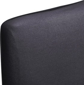 vidaXL Κάλυμμα Καρέκλας Ελαστικό Ίσιο 4 τεμ. Ανθρακί