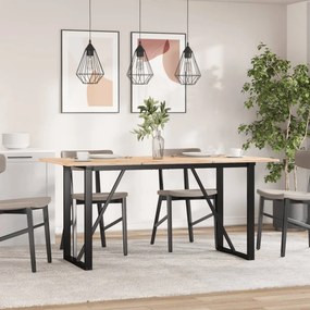 vidaXL Πόδια Τραπεζαρίας σε Σχήμα «Ο» 120x60x73 εκ. Ατσάλι