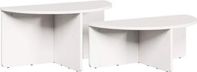 vidaXL Τραπεζάκι σαλονιού 2 pcs Λευκό Μασίφ ξύλο πεύκου