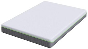 vidaXL Στρώμα Λευκό και Γκρι 140 x 200 cm Τσέπες ελατηρίων