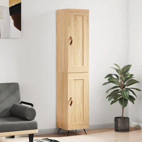 vidaXL Μπουφές Sonoma δρυς 34,5 x 34 x 180 εκ. από Επεξεργασμένο Ξύλο
