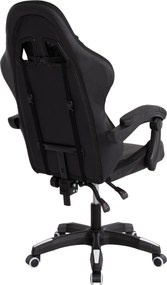 ΠΟΛΥΘΡΟΝΑ GAMING DARREN HM1203.04 ΜΑΥΡΟ-ΛΕΥΚΟ PVC 58.5x100x120Υεκ.