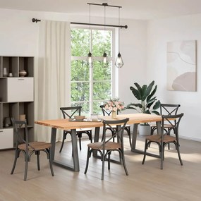 vidaXL Πόδια Τραπεζαρίας Σχήματος V 3 τεμ. Ανθρακί 70x(72-73,3) εκ. Ατσάλι