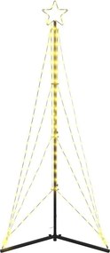 vidaXL Χριστουγεννιάτικο δέντρο LED 363 LED Θερμό Λευκό 182 εκ.