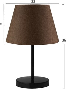 ΦΩΤΙΣΤΙΚΟ ΕΠΙΤΡΑΠΕΖΙΟ HM7602.03 ΜΑΥΡΟ-ΚΑΦΕ