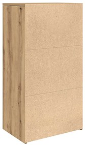 vidaXL Συρταριέρα με 6 Συρτάρια Τεχνίτης Δρυς 50x34x96 εκ. Μοριοσανίδα