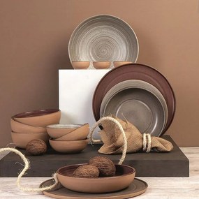 Πιάτο Φαγητού Βαθύ (Φ20.7) Espiel Calabria Beige REP110K4