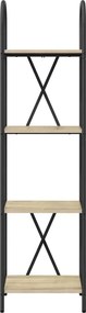 vidaXL Ράφι Βιβλίων Δρύς Sonoma 40 x 30 x 146 εκ Επεξεργασμένο ξύλο