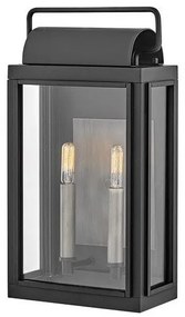 Φανάρι Απλίκα Φωτιστικό Τοίχου 2xE14 IP44 23cm Sag Harbor Elstead Lighting-HK-SAG-HARBOR-M-BK-Μαύρο HK-SAG-HARBOR-M-BK