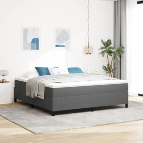 vidaXL Κρεβάτι Φωτεινό Γκρι 180x200 εκ. Από Υφασμάτινο Κονδύλι