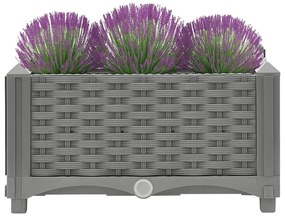 vidaXL Ζαρντινιέρα 40 x 40 x 23 εκ. από Πολυπροπυλένιο