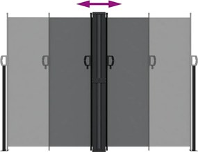 vidaXL Σκίαστρο Πλαϊνό Συρόμενο Μαύρο 180 x 600 εκ.