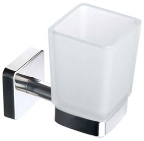 Ποτηροθήκη Quattro 4501 7x11x10cm Chrome Karag Glass