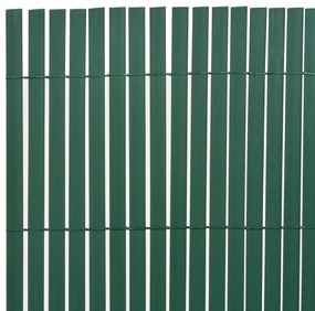 vidaXL Κήπος Φράκτης Διπλής Όψης Πράσινο 1,5x3 μ PVC
