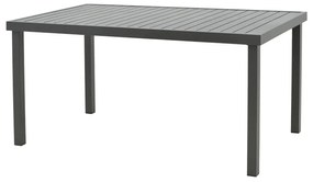 Τραπέζι Kliton   αλουμινίου ανθρακί 150x80x74εκ