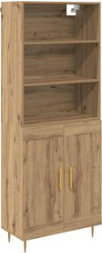 vidaXL Highboard Artisan Oak 69,5 x 34 x 180 εκ. Επεξεργασμένο ξύλο