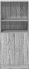 vidaXL Ντουλάπι Κουζίνας Γκρι sonoma 57x41,5x131,5 εκ. Επεξεργ. Ξύλο
