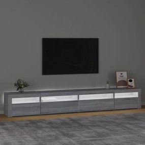 Έπιπλο Τηλεόρασης με LED Γκρι Sonoma 270x35x40 εκ. - Γκρι