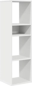 vidaXL Βιβλιοθήκη με 5 Ράφια Λευκή 34x31x112 εκ. Επεξεργασμένο Ξύλο