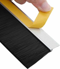 vidaXL Αυτοκόλλητες σφραγίδες πόρτας 6 pcs Ασημί 100 cm
