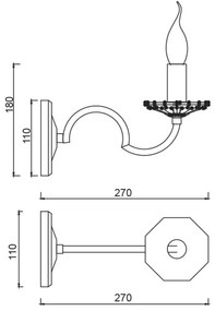 Απλίκα τοίχου Dorze