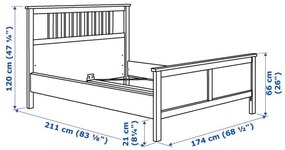 HEMNES έπιπλα υπνοδωματίου, 4 τεμ. 160x200 cm 394.834.17