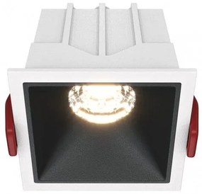 Χωνευτό Σποτ Οροφής Alfa LED 10W 3000K Μαύρο-Λευκό DL043-01-10W3K-D-SQ-WB MAYTONI DL043-01-10W3K-D-SQ-WB Ασπρόμαυρο