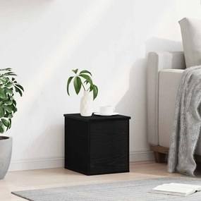 vidaXL Κουτί αποθήκευσης Μαύρη δρυς 30 x 35 x 35 cm Επεξεργασμένο ξύλο