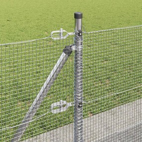 vidaXL Συρματόπλεγμα με Σκυρόδεμα 50 x 0,5 μ Γαλβανισμένος Χάλυβας
