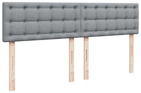 ΚΡΕΒΑΤΙ BOXSPRING ΜΕ ΣΤΡΩΜΑ ΑΝΟΙΧΤΟ ΓΚΡΙ 180X200 ΕΚ. ΥΦΑΣΜΑΤΙΝΟ 3289849